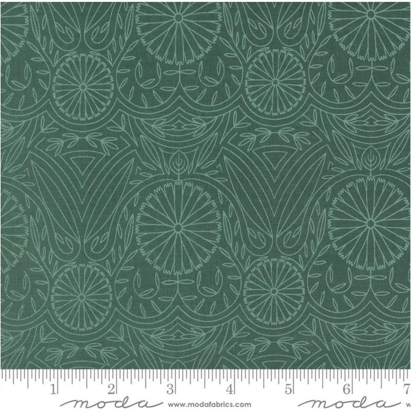 Imaginary Flowers ~ Flower Lines Damask ~ 48385 16 Spruce