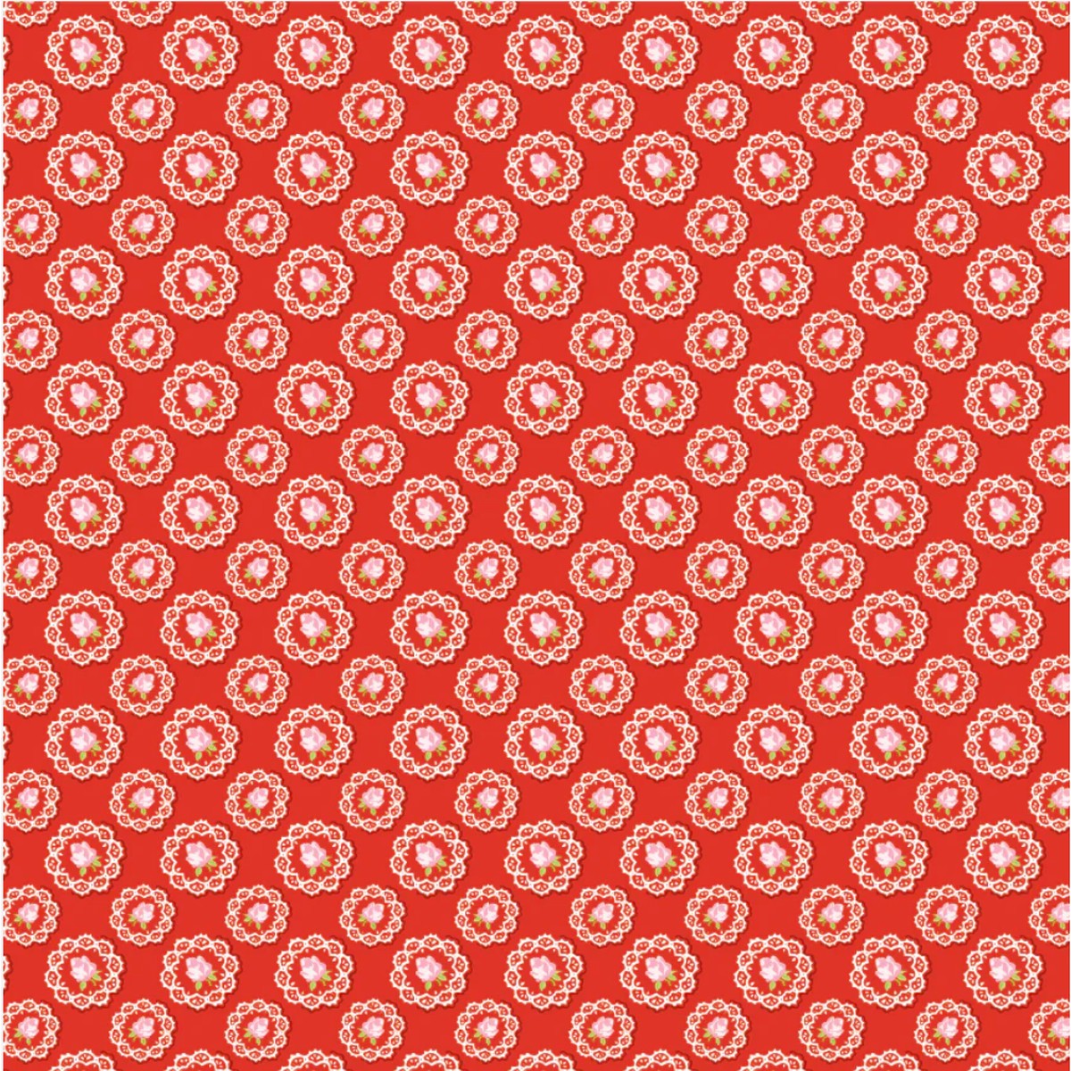 Market Day ~ Doily ~ MK24565 Red