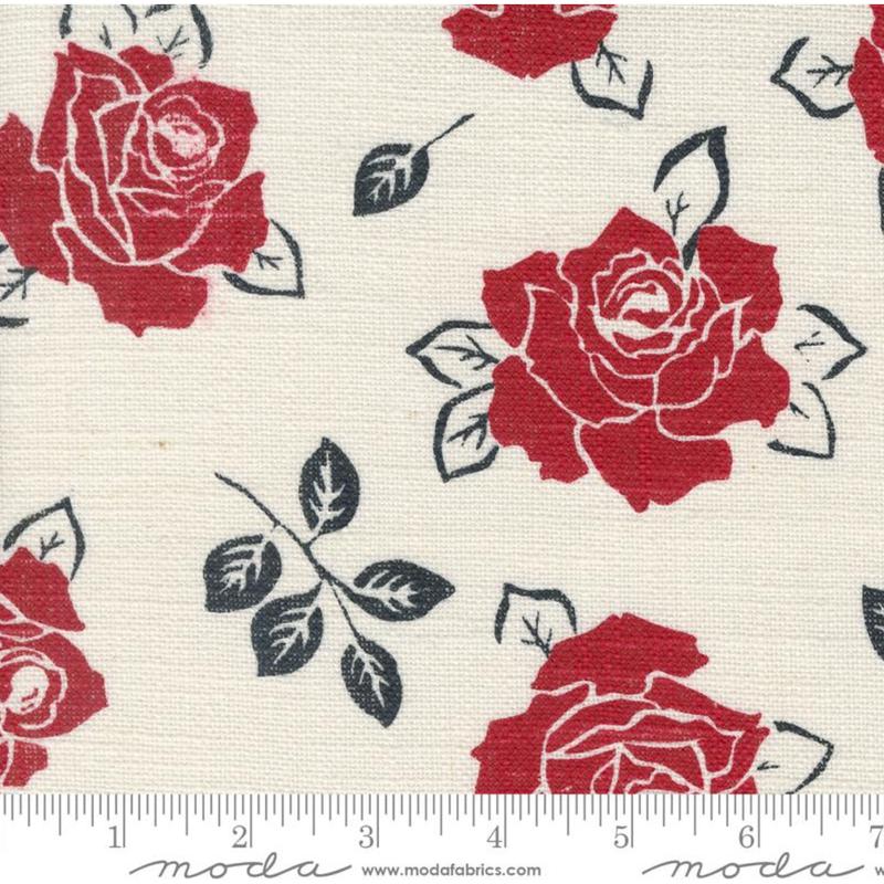 Panache ~ Slub Roses ~ White 12219 11