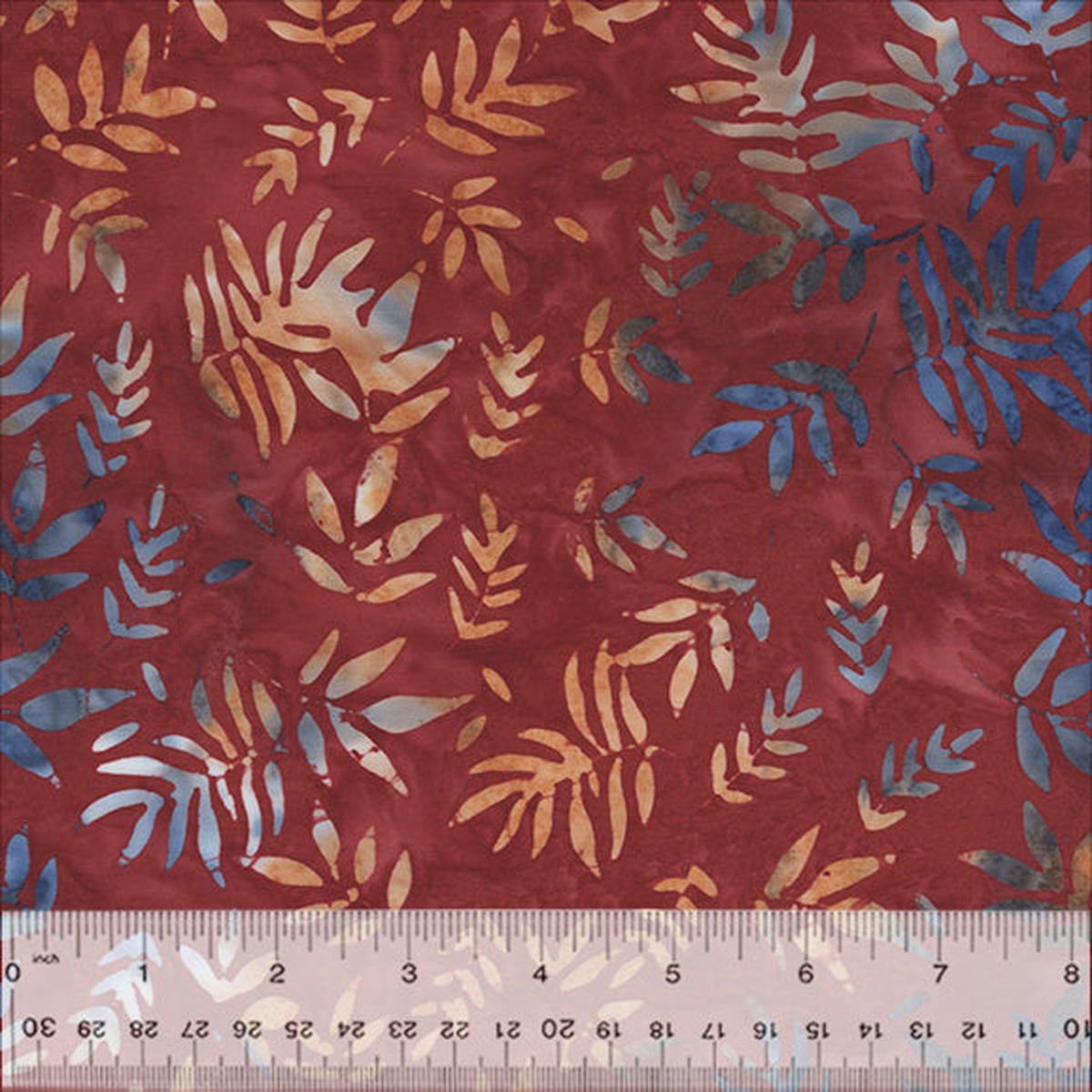 Blush & Blues ~ Ferns ~ 2808Q-X Red