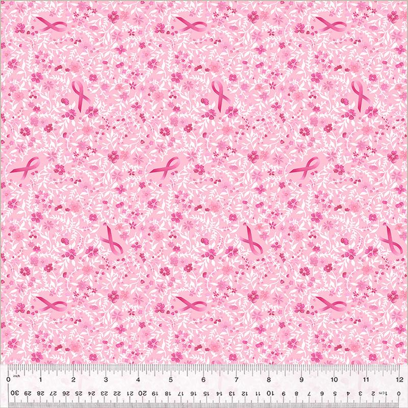 Strength & Love ~ Ribbon Patch ~ 54186-1 Light Pink ~ One Yard