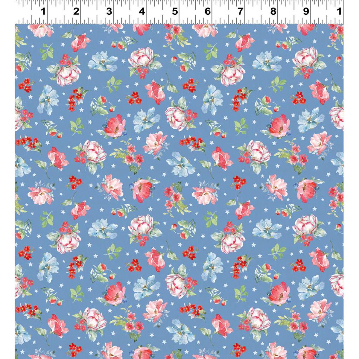 Americana ~ Medium Floral ~ Y4774-88 Denim