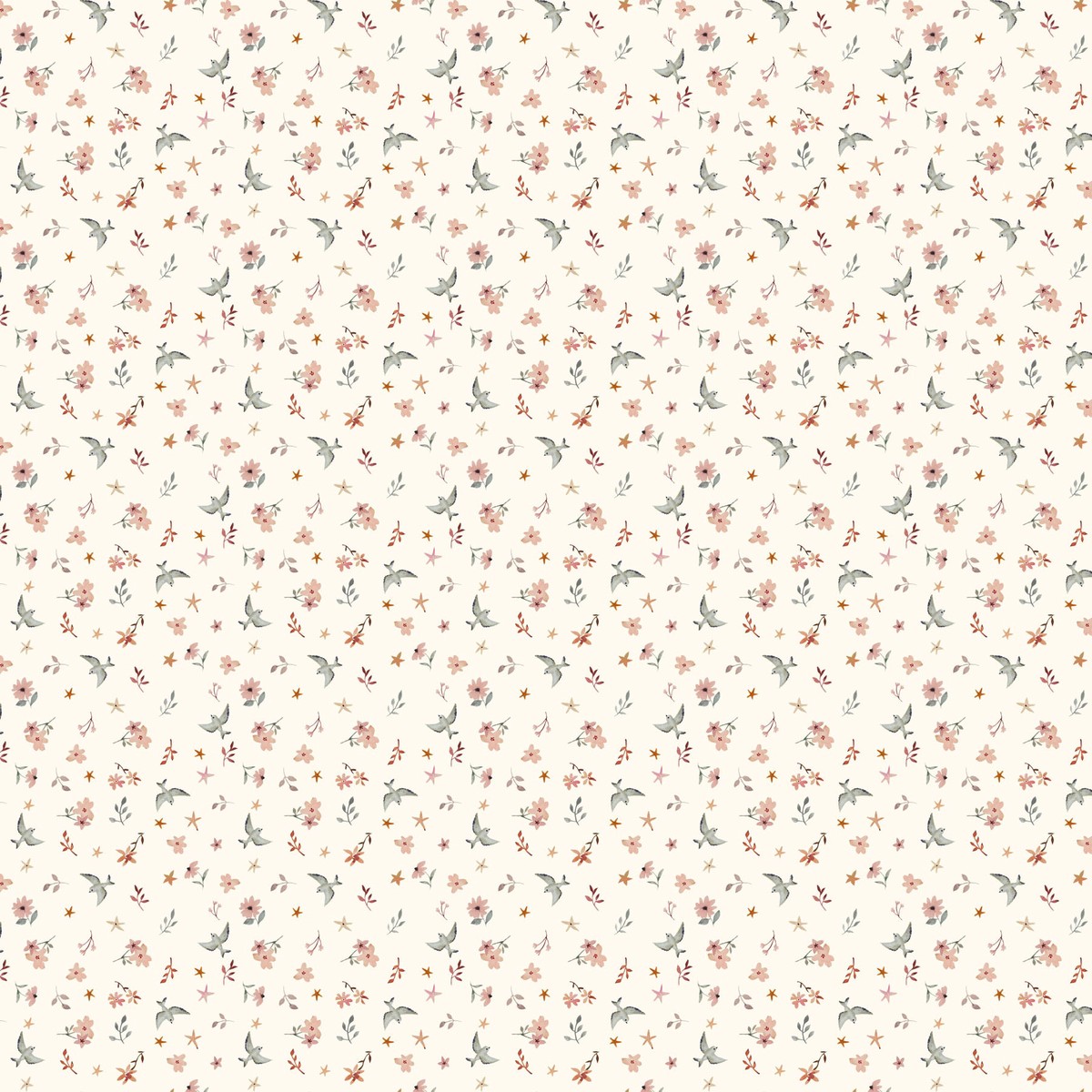 Blossom Breeze ~ Birds ~ RC91022-11 Cream