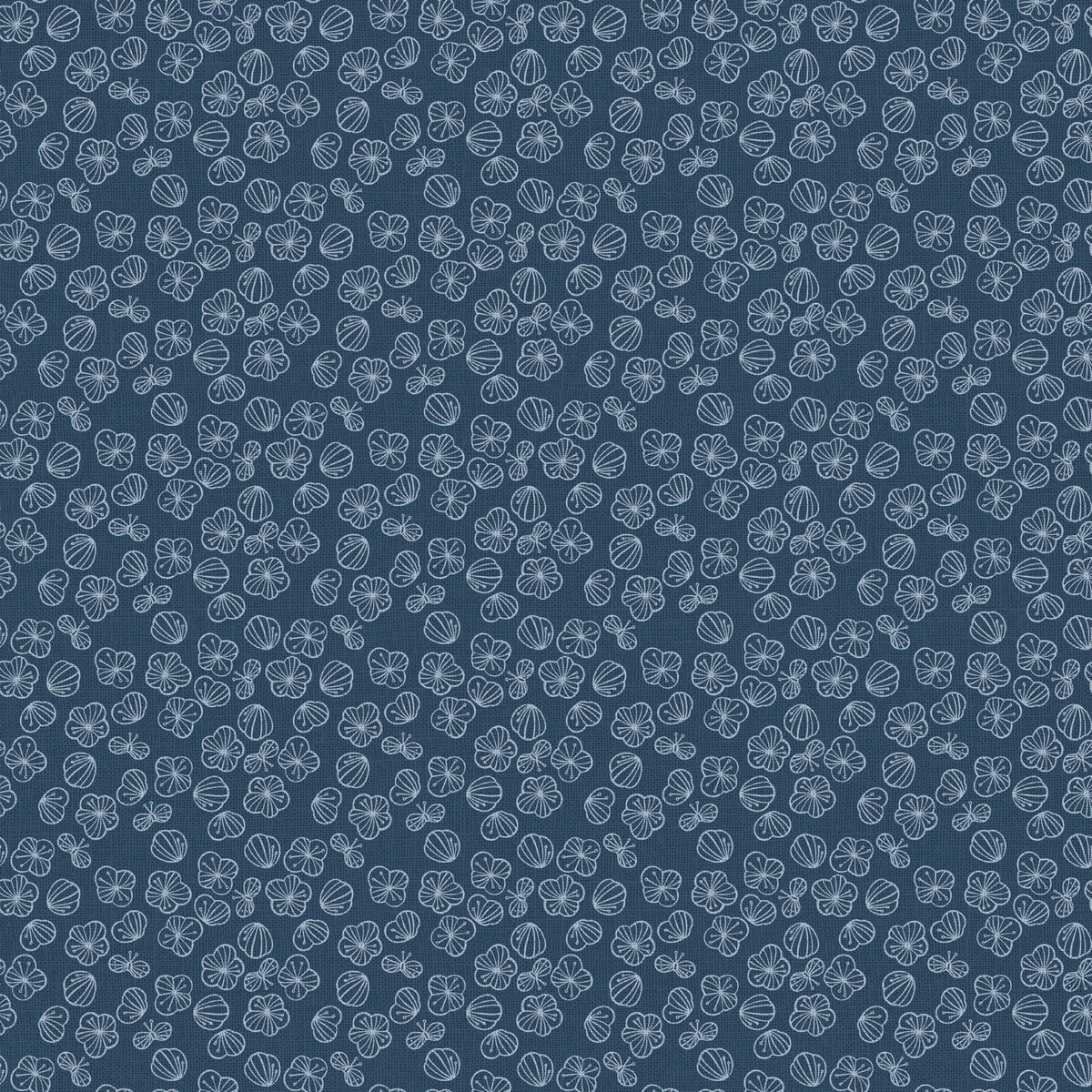 Folktale ~ Blossom ~ 90975-45 Denim