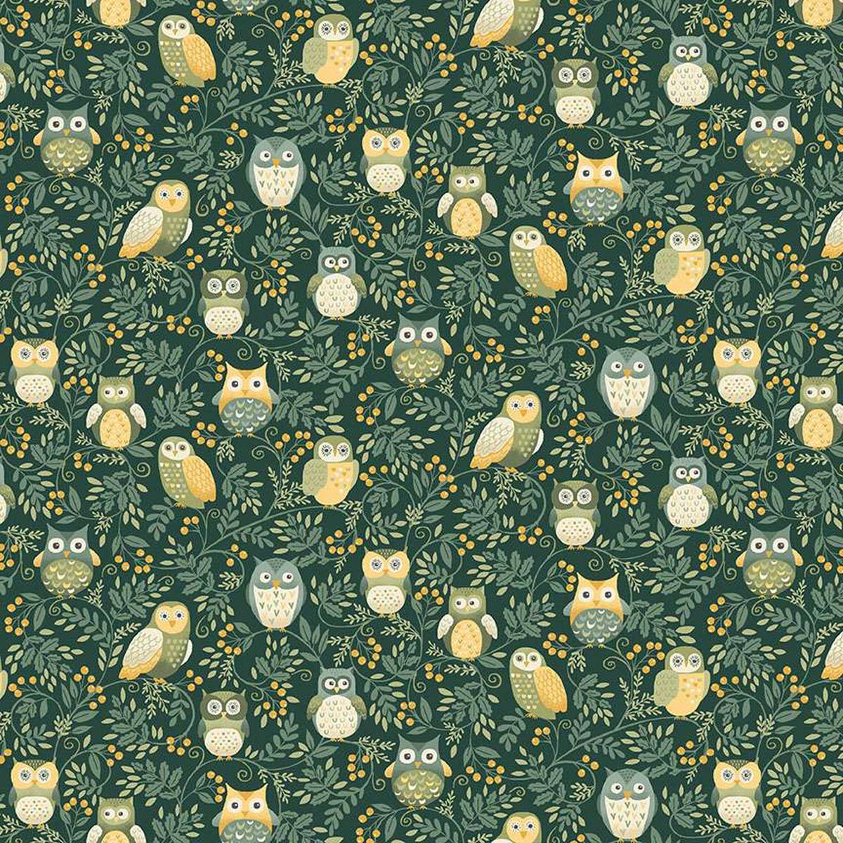 Hello Autumn ~ Twilight Owls ~ MU-099-G Green