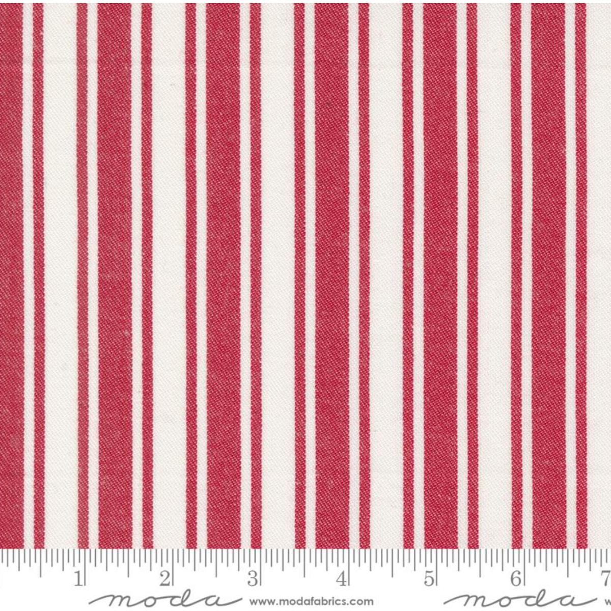 Panache ~ Wovens ~ White Red 12218 13 ~ One Yard