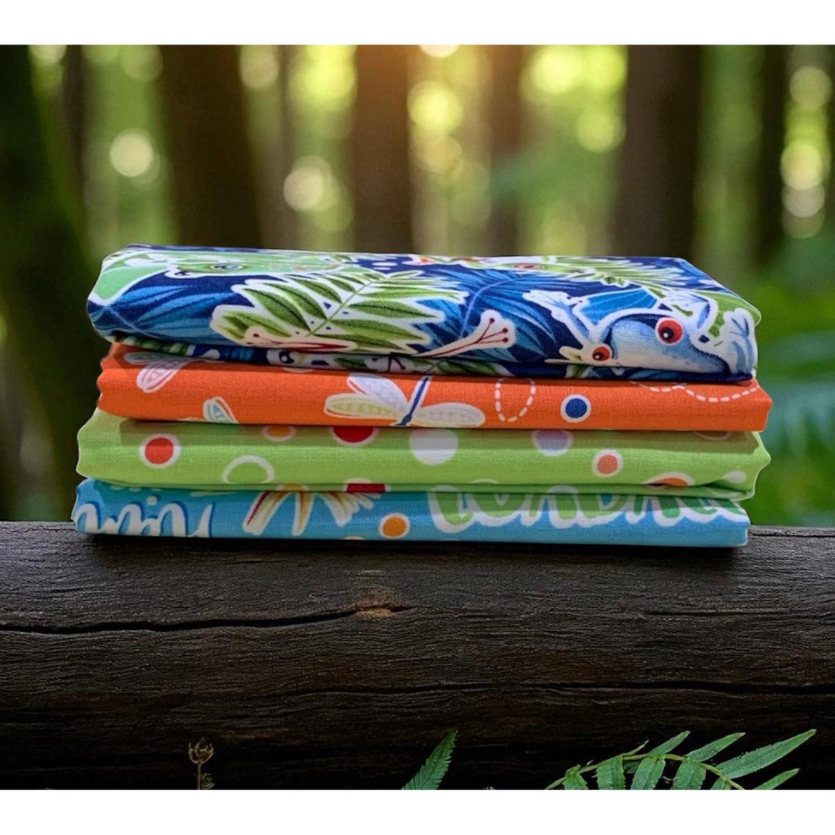 Rainforest Glow ~ Fat Quarter Bundle 4 pcs