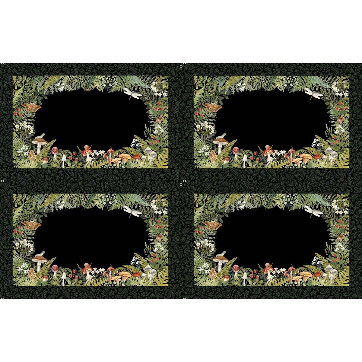 Wild Harvest ~ Placemats ~ DP27519 99 Black
