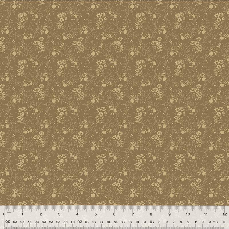 Creme de la Creme ~ Tonal Vine Toffee 52948B 9 ~ One Yard