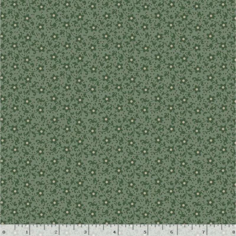 Grace Elizabeth ~ Flower Scroll ~ R101686D GREEN
