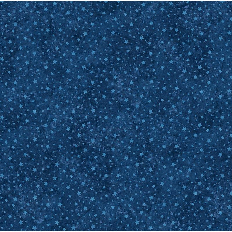 Stars and Stripes 12 ~ Tonal Stars ~ 27017 49 Navy