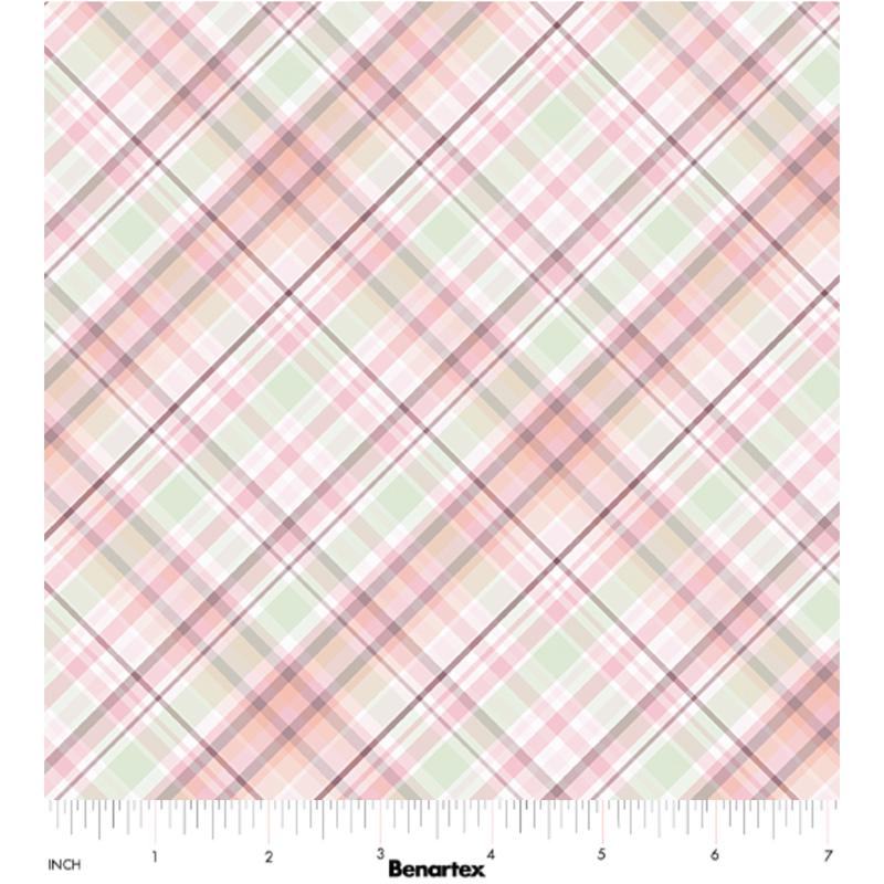 Sweet Meadow ~ Garden Plaid ~ 15044 43 Sage/Peach