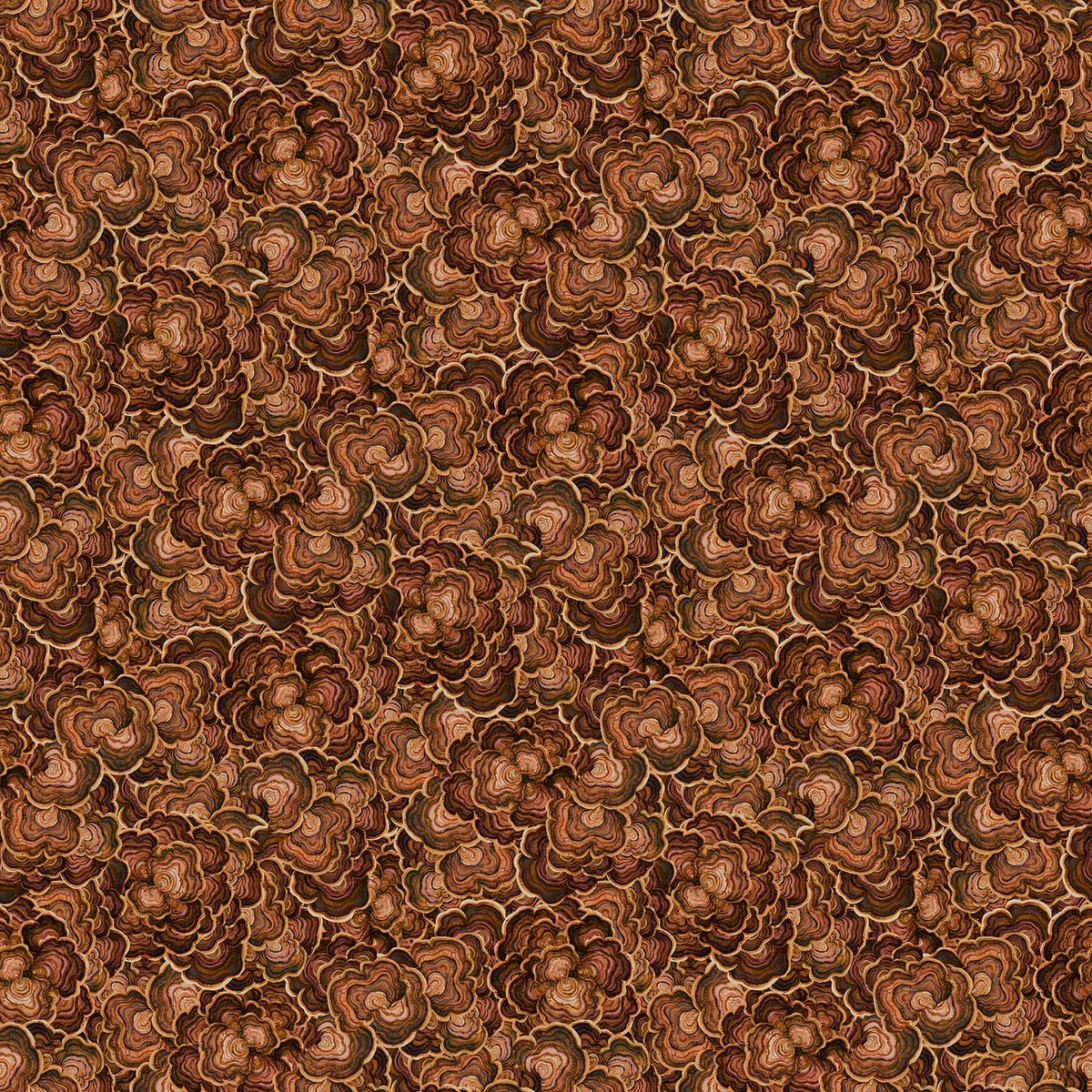 Wild Harvest ~ Turkey Tail ~ 27516 37 Rust ~ One Yard