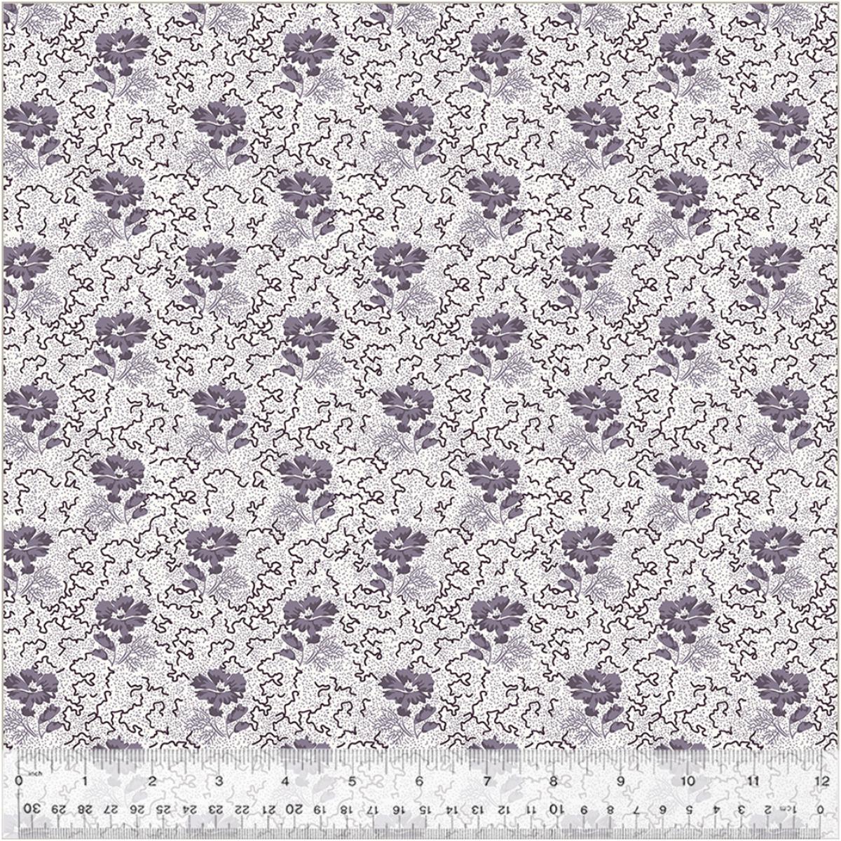 Circa: Purple ~ 2 yds 23" ~ Posey Ivory ~ 53949 1