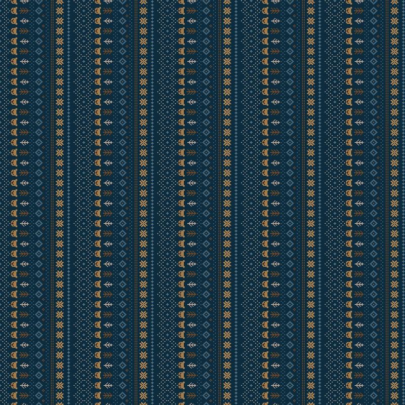 Cozy Cubs ~ Bear Stripe ~ 91102-49 Navy