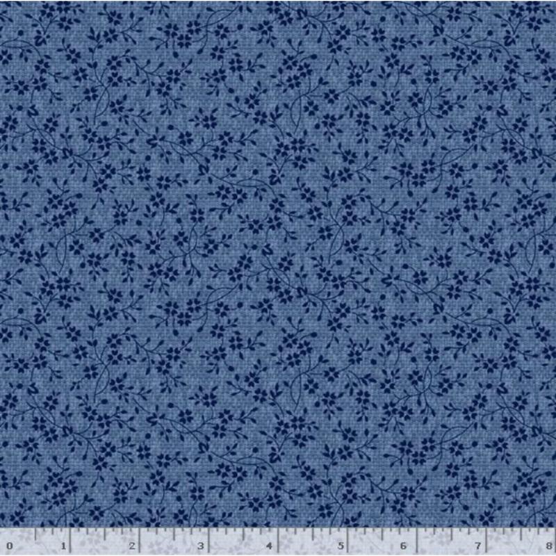 Liberty Island ~ Small Floral ~ R261664D BLUE