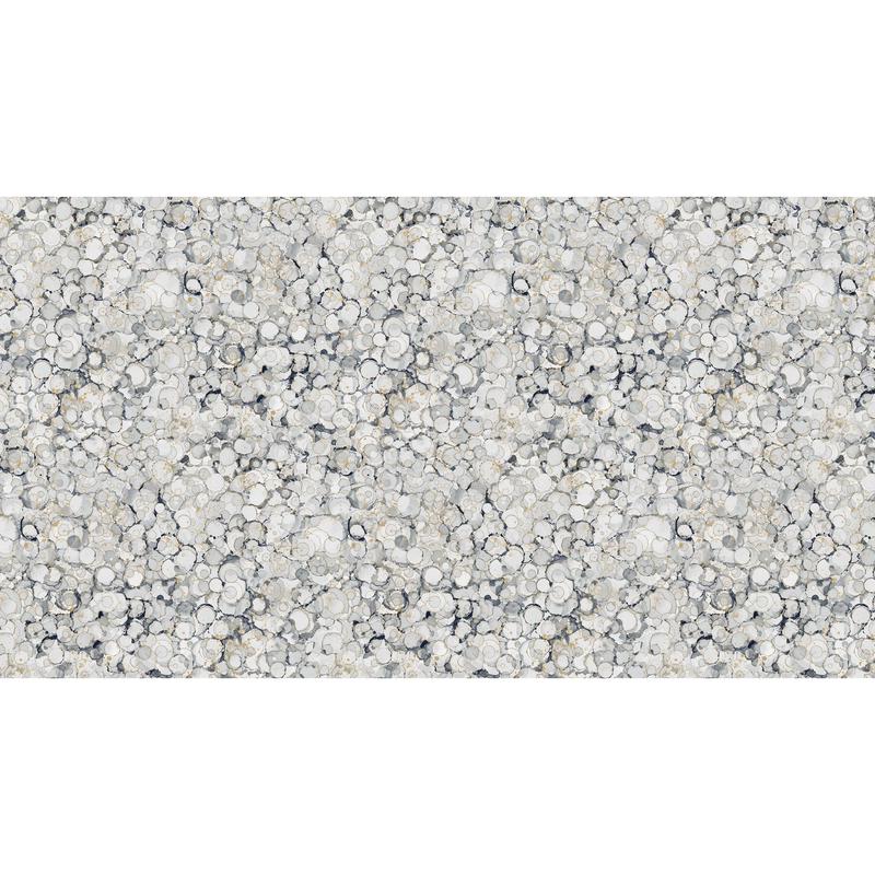 Northcott ~ Midas Touch ~ Bubble Texture ~ DM26834 95 Light Gray One Yard