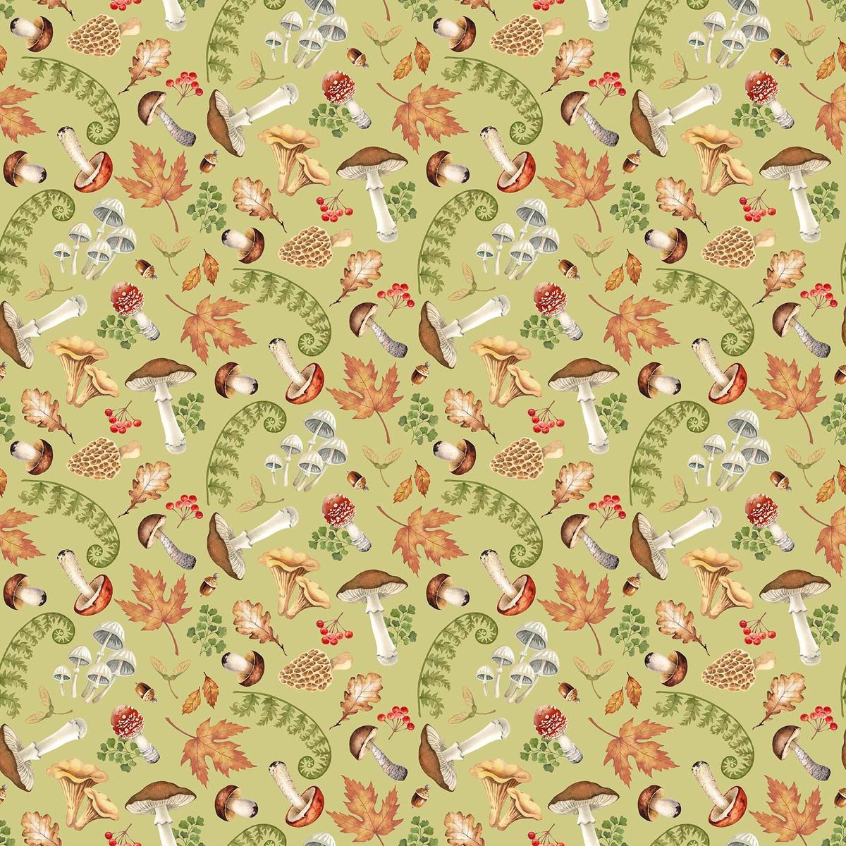 Wild Harvest ~ Forest Finds ~ DP27512-74 Green ~ One yard