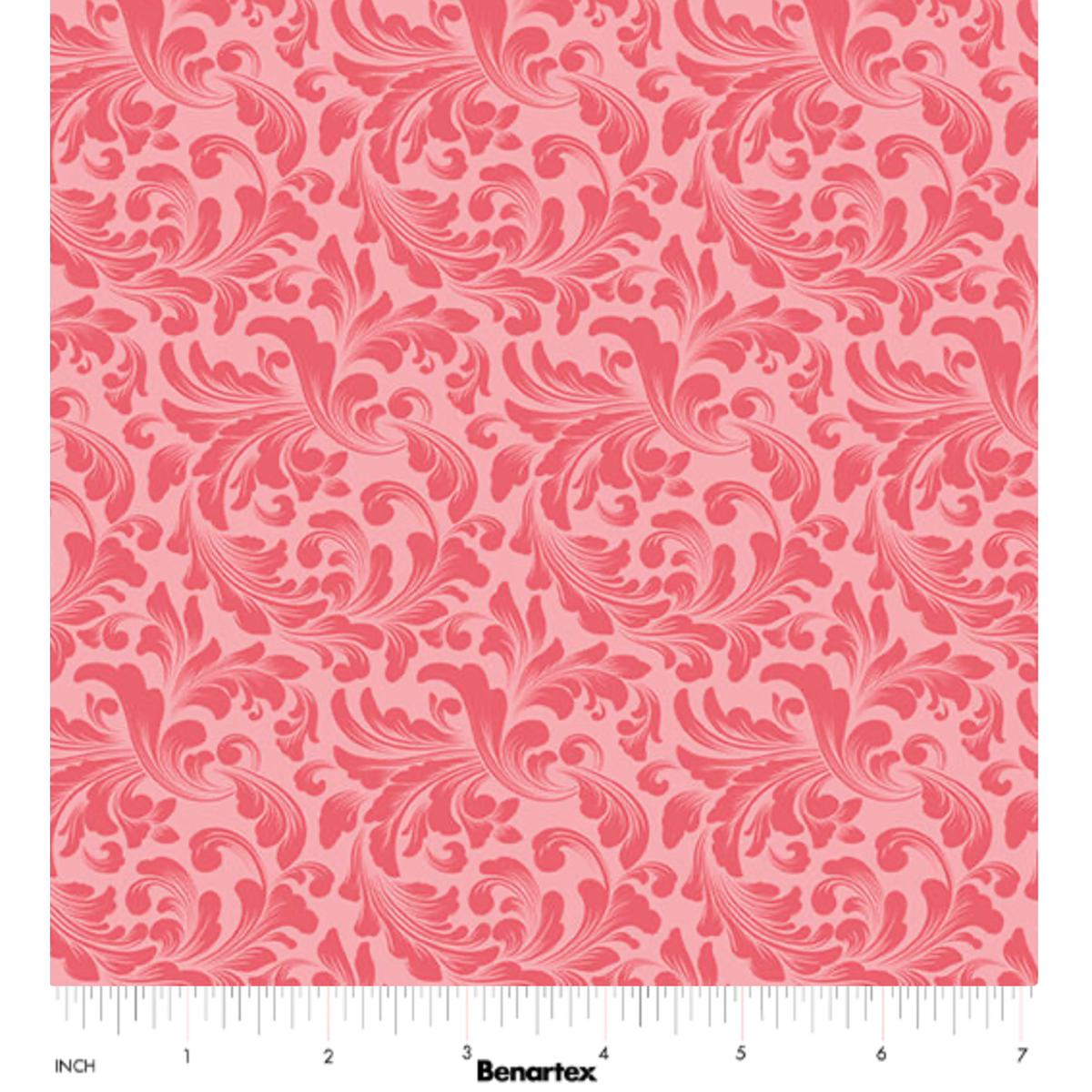 Cupid's Arrow ~ Cherished Scrolls ~ 15110 21 Rose Pink ~ One Yard