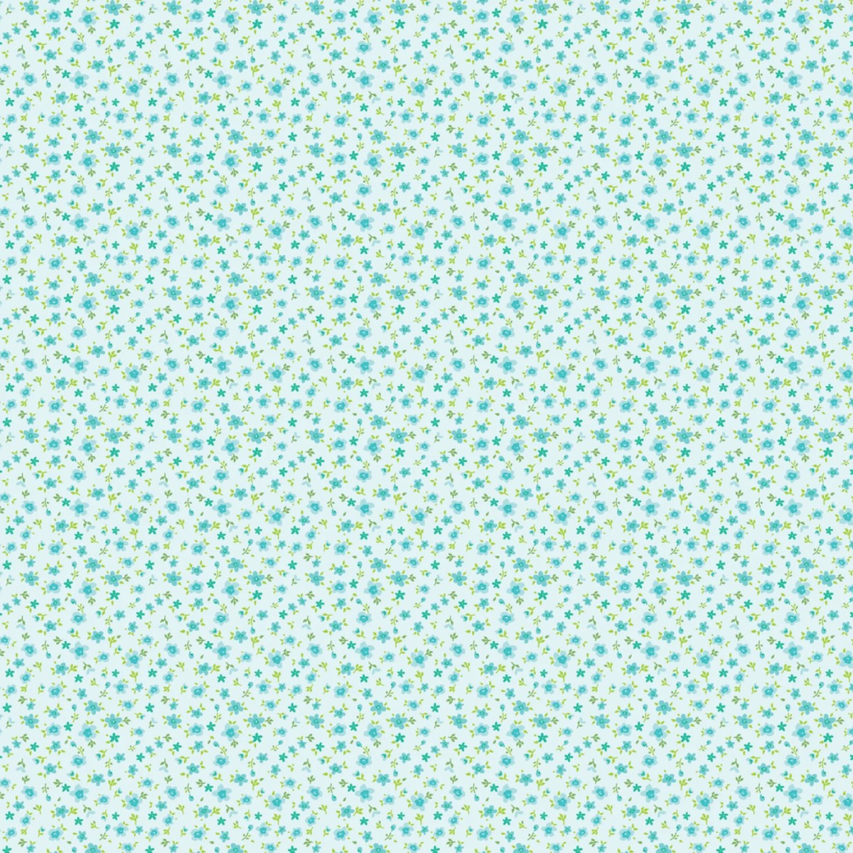 Market Day ~ Tiny Flowers ~ MK24570 Teal