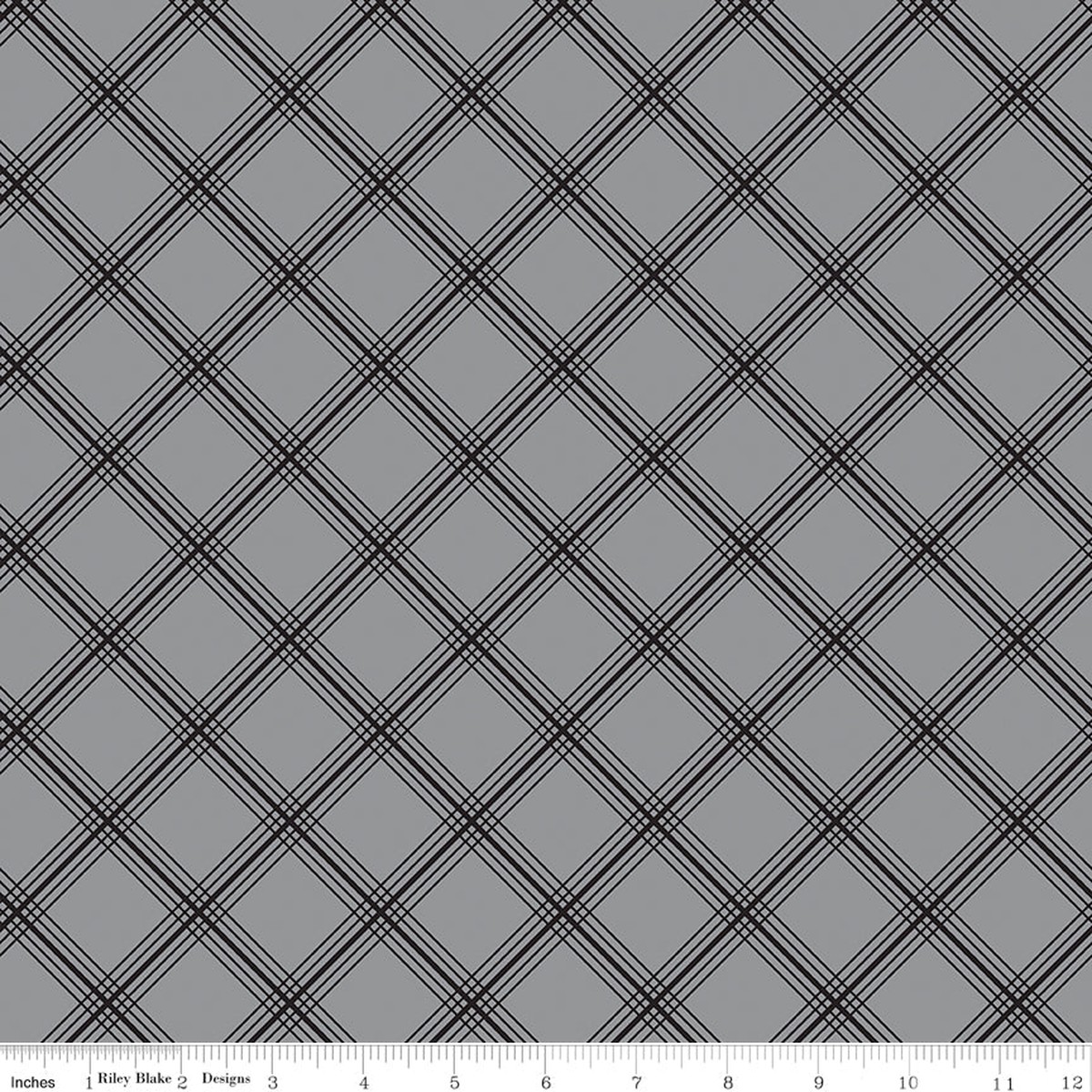 Midnight Meadow ~ Plaid ~ C15322-GRAY