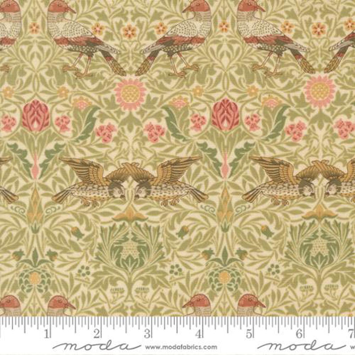 Morris Muse ~ Birds Damask ~ 13381 11 Parchment