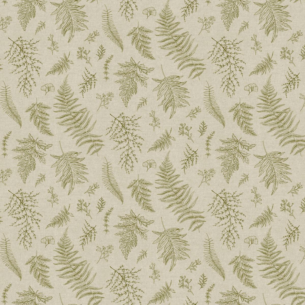 Natural Elements ~ Lg Tossed Fern ~ 27862-12 Taupe/Green