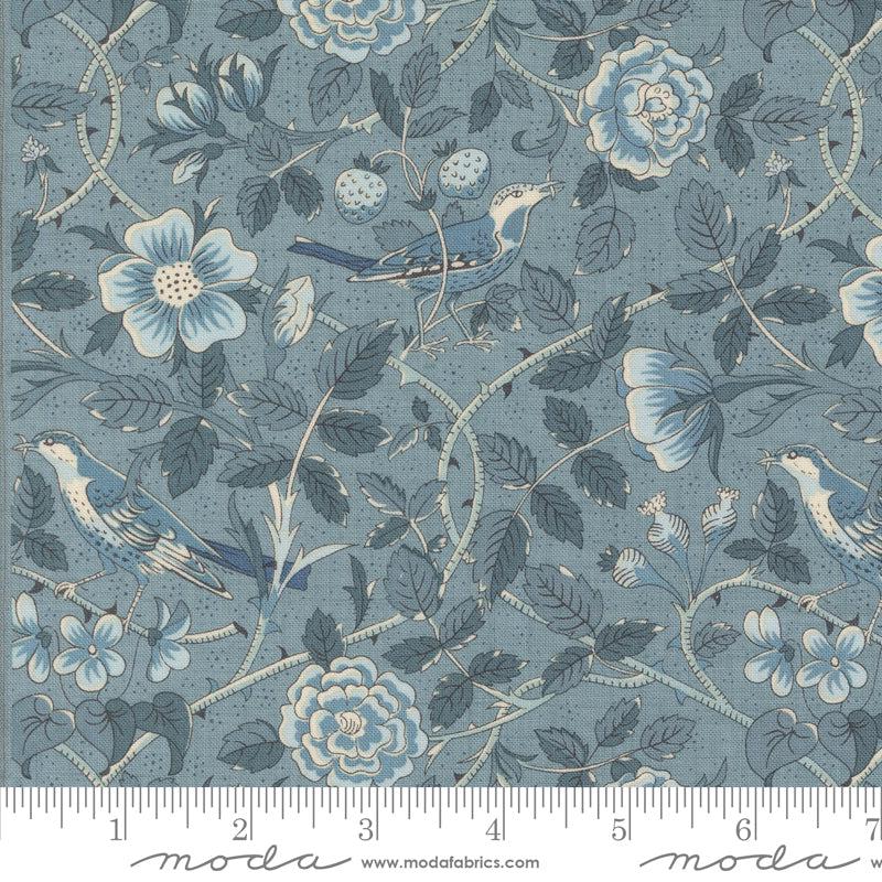Sacre Bleu ~ Oiseaux Florals Birds ~ 13972 16 French Blue