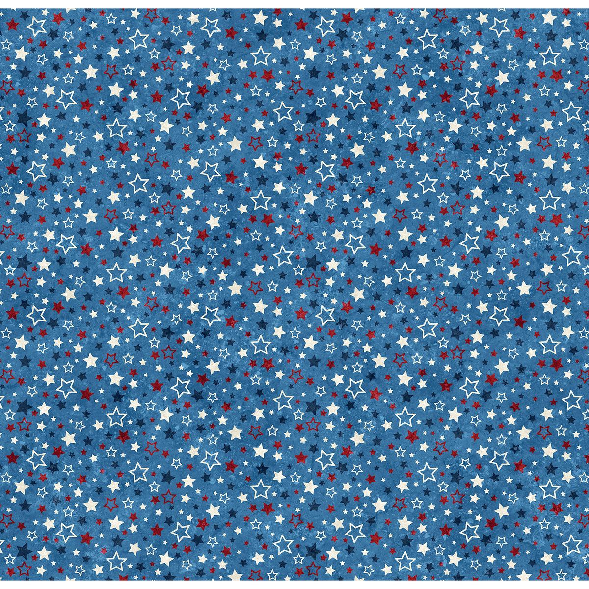Stars and Stripes 12 ~ Multi Stars ~ 27015 44 Blue Multi