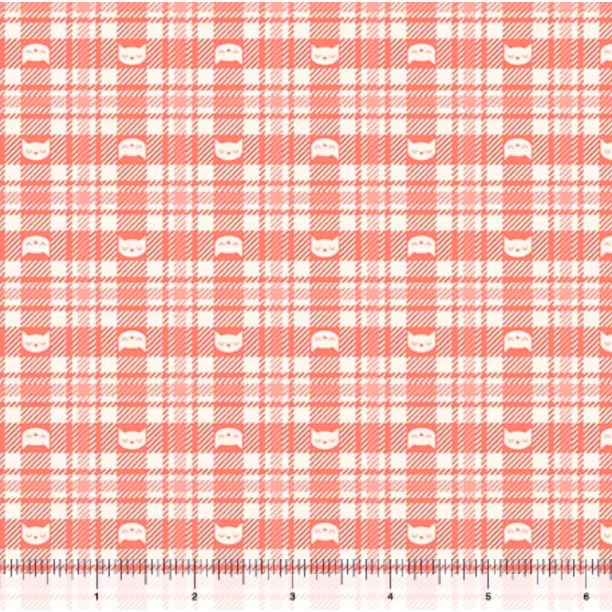 Curious Kittycats ~ Cat Check ~ 31876-C Salmon