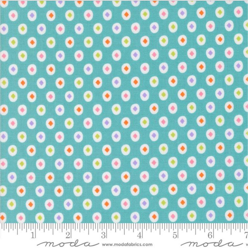Fab Boo Lous ~ Diamond Dot ~ 22486 14 Teal ~ One Yard