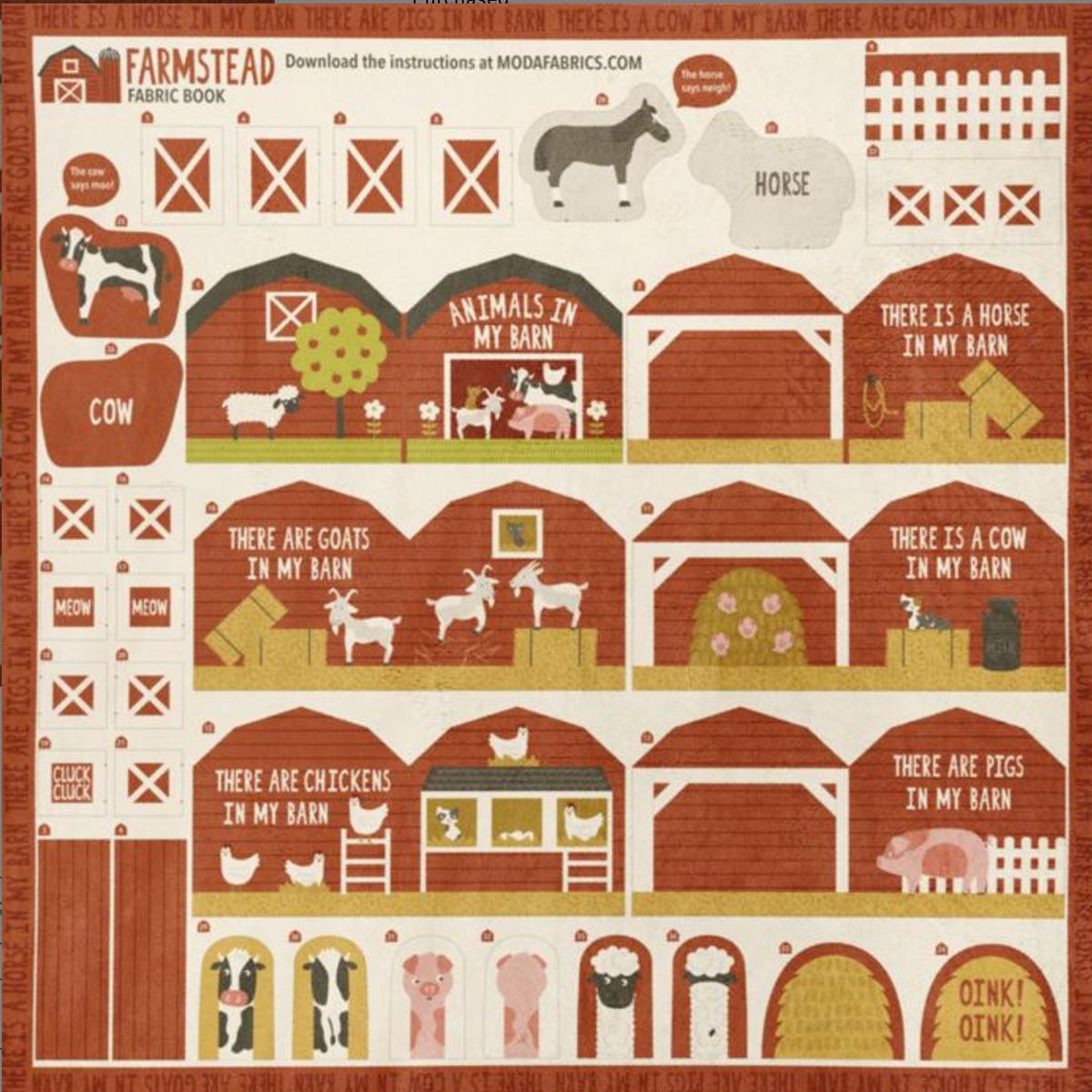 Farmstead Cut and Sew Book 36" x 44" Panel 20941 11QC