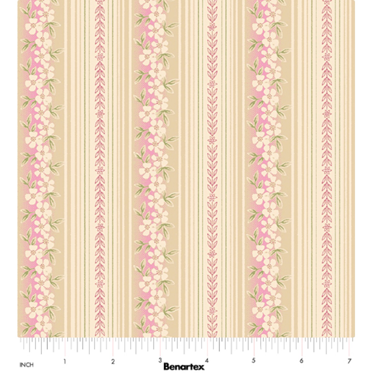 Beloved ~ Hampton Stripe ~ 16652-21 Rose/Natural