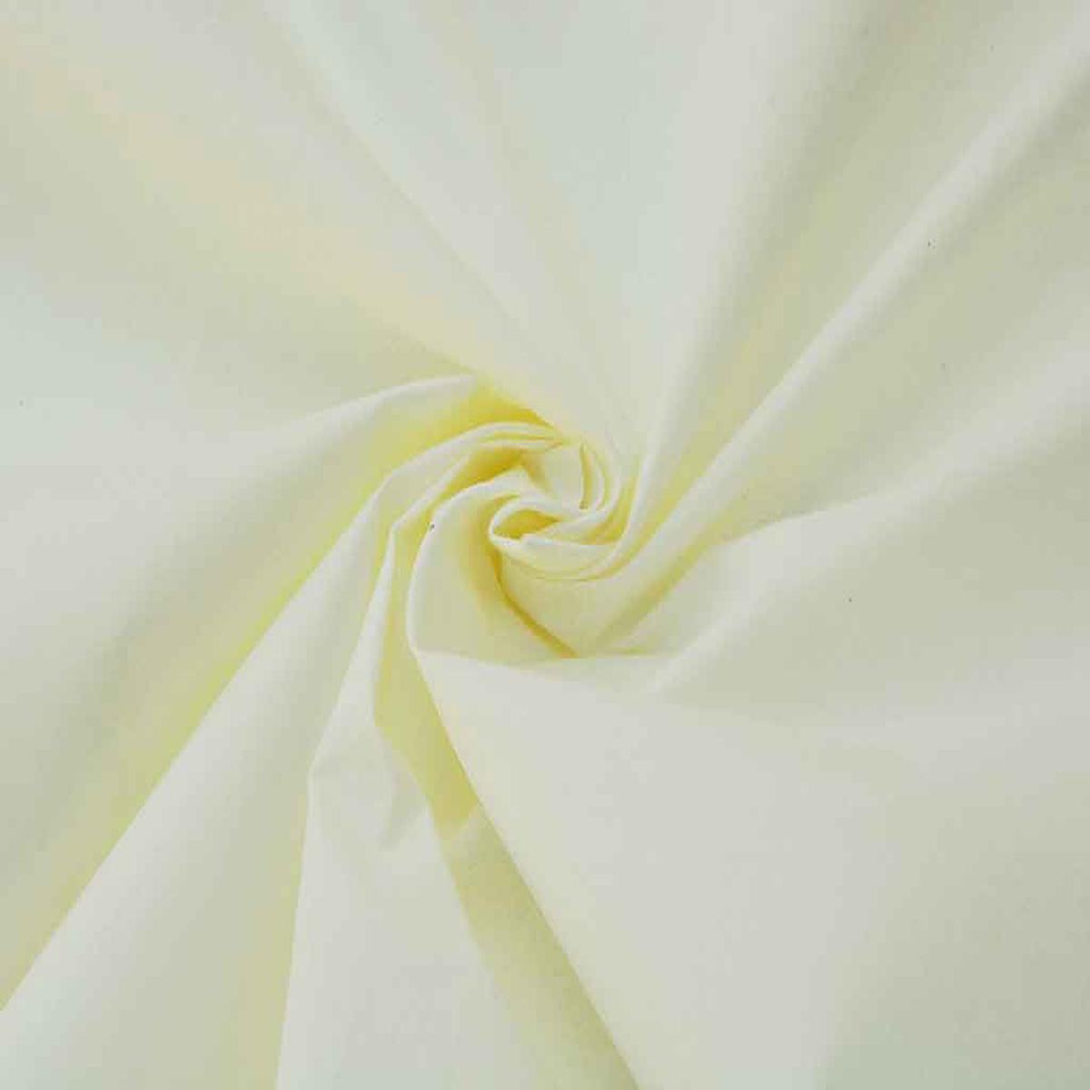 Cream Plain Glazed Cotton Fabric (Wholesale)