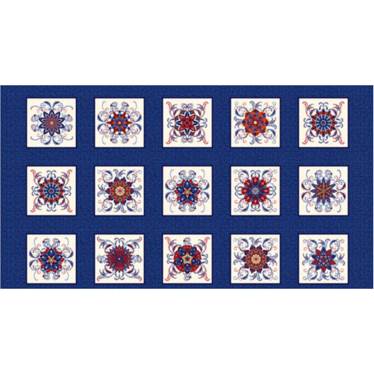 Liberty Hill ~ Liberty Star Blocks ~ HEG3196-77 Navy