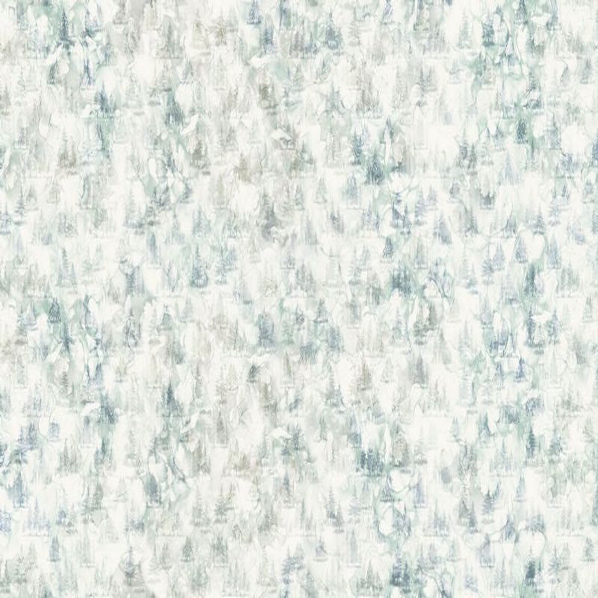 Altitude - Multi Trees in Off White/Blue - Deborah Edwards & Melanie Samra - Northcott (Pre-order: Oct 2026)