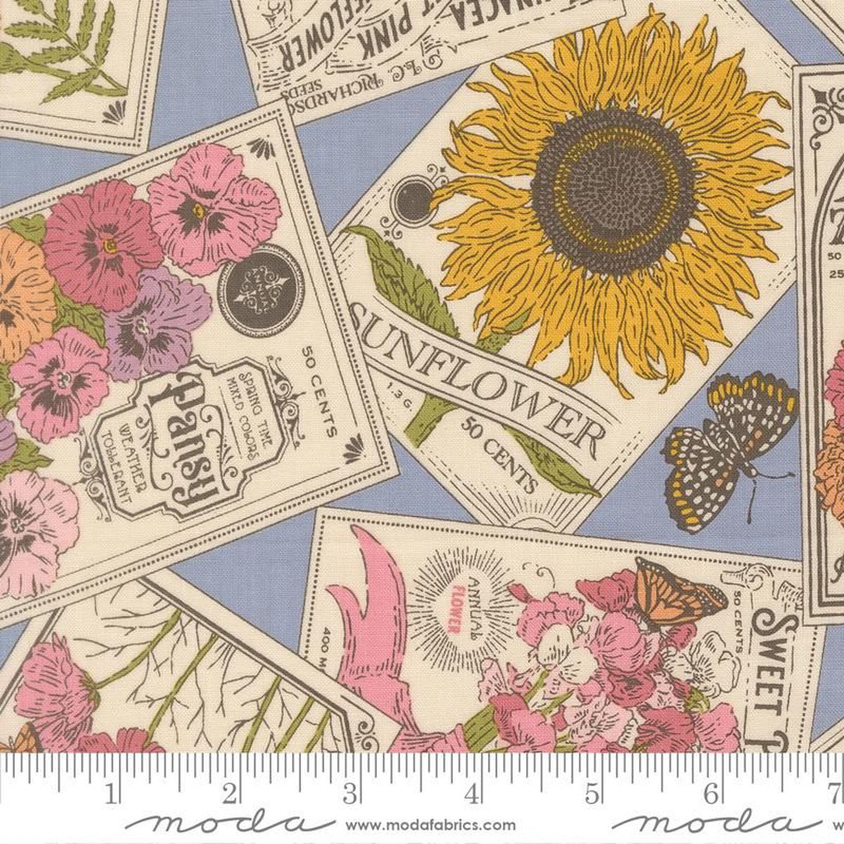 My Secret Garden - Seeds of Love in Dusk - Stacy Iest Hsu - Moda (Pre-order: Aug 2026)