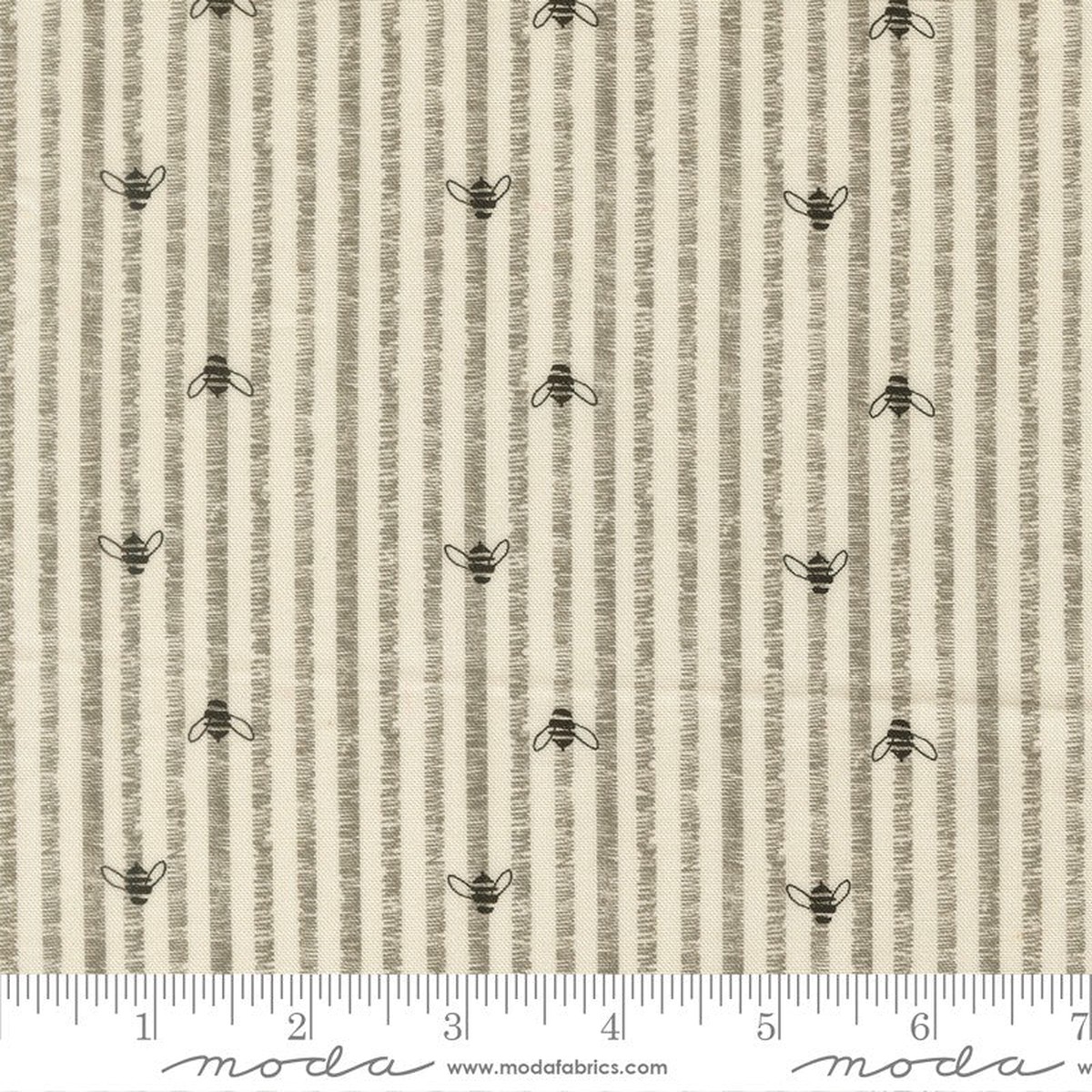 Pollinators - Bee Stripes in Cloud - Robin Pickens - Moda (Pre-order: Jan 2027)