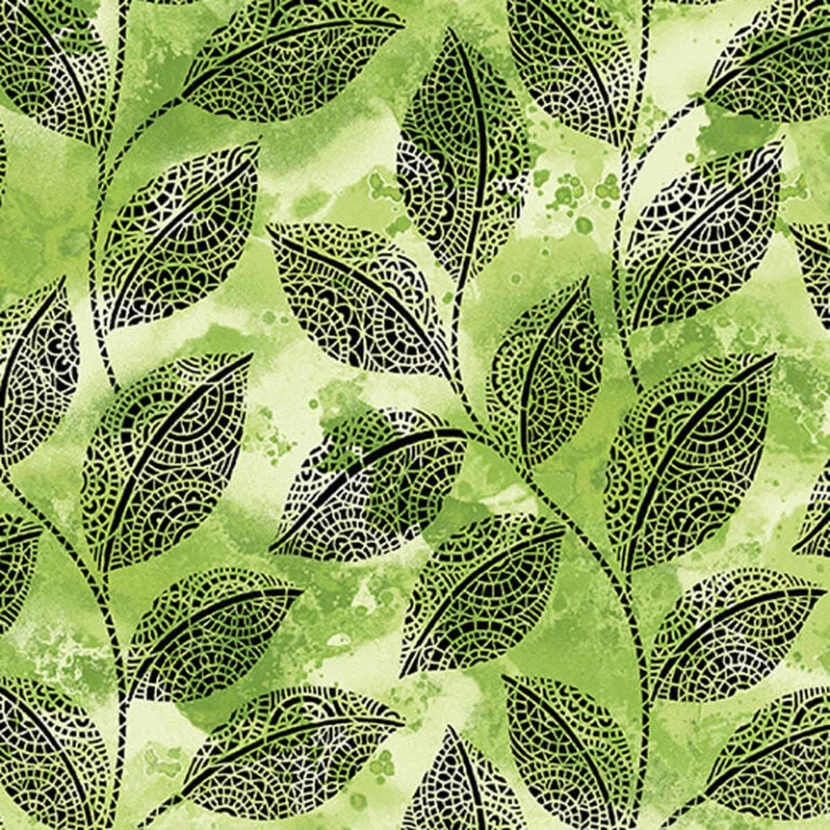 Go With the Flow - Lime 6743-44 - Ann Lauer - Benartex
