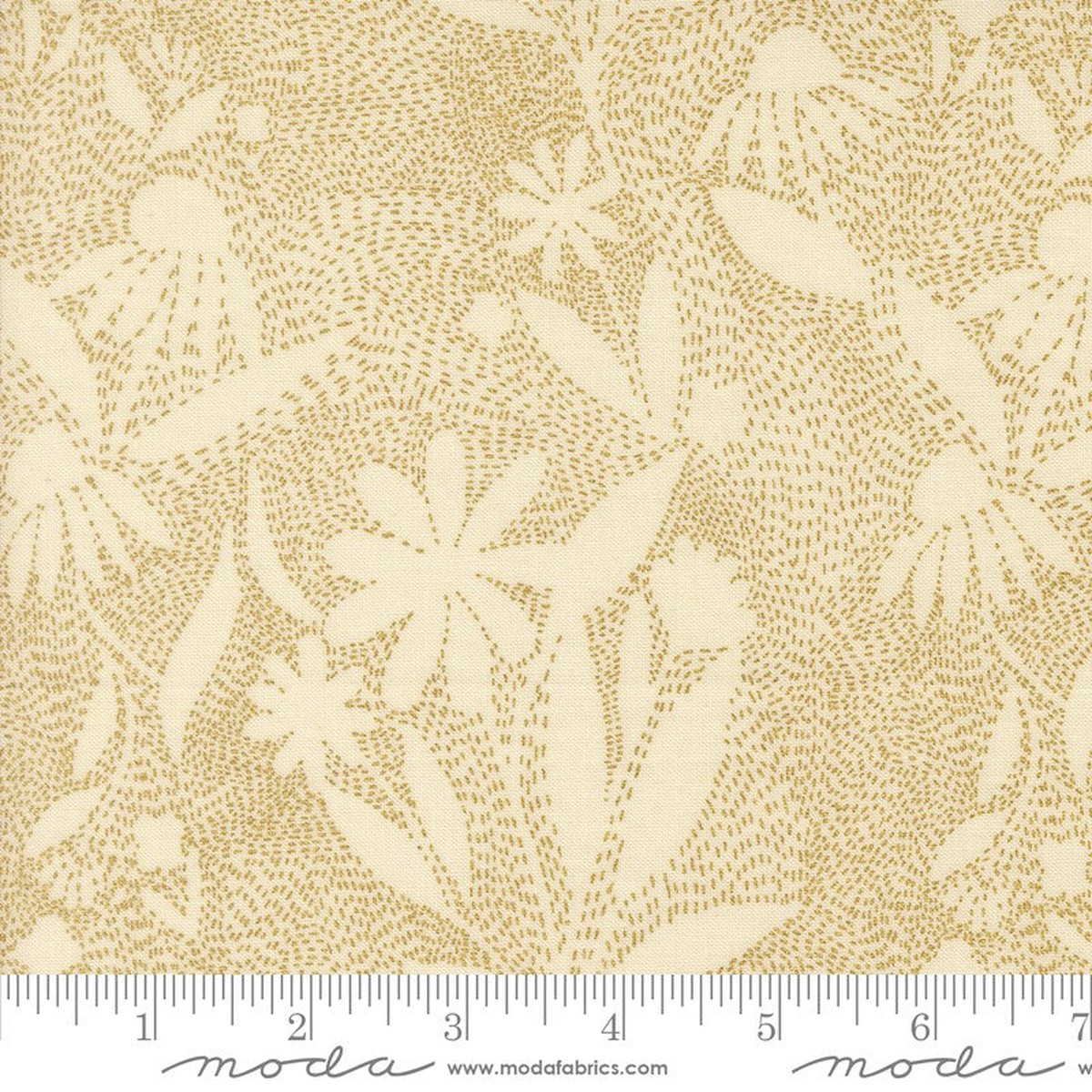 Ladybug Whimsy - Outlines METALLIC in Eggshell - Gingiber - Moda (Pre-order: Oct 2026)