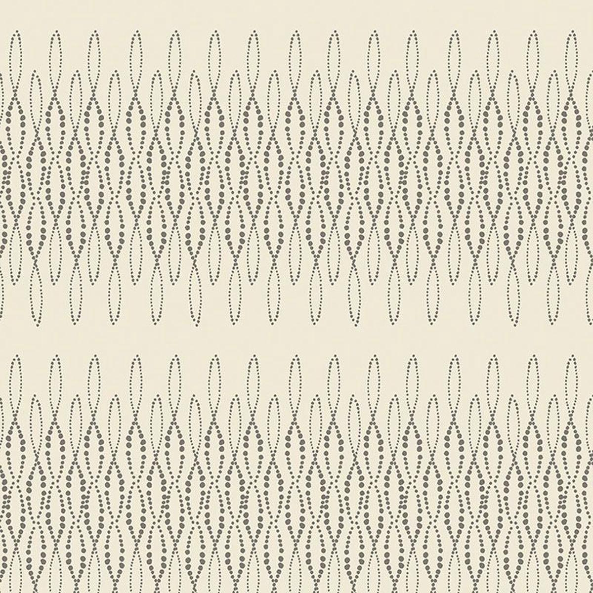 Modern Vintage Treasured - Loopy Lace in Grey/Natural - Benartex