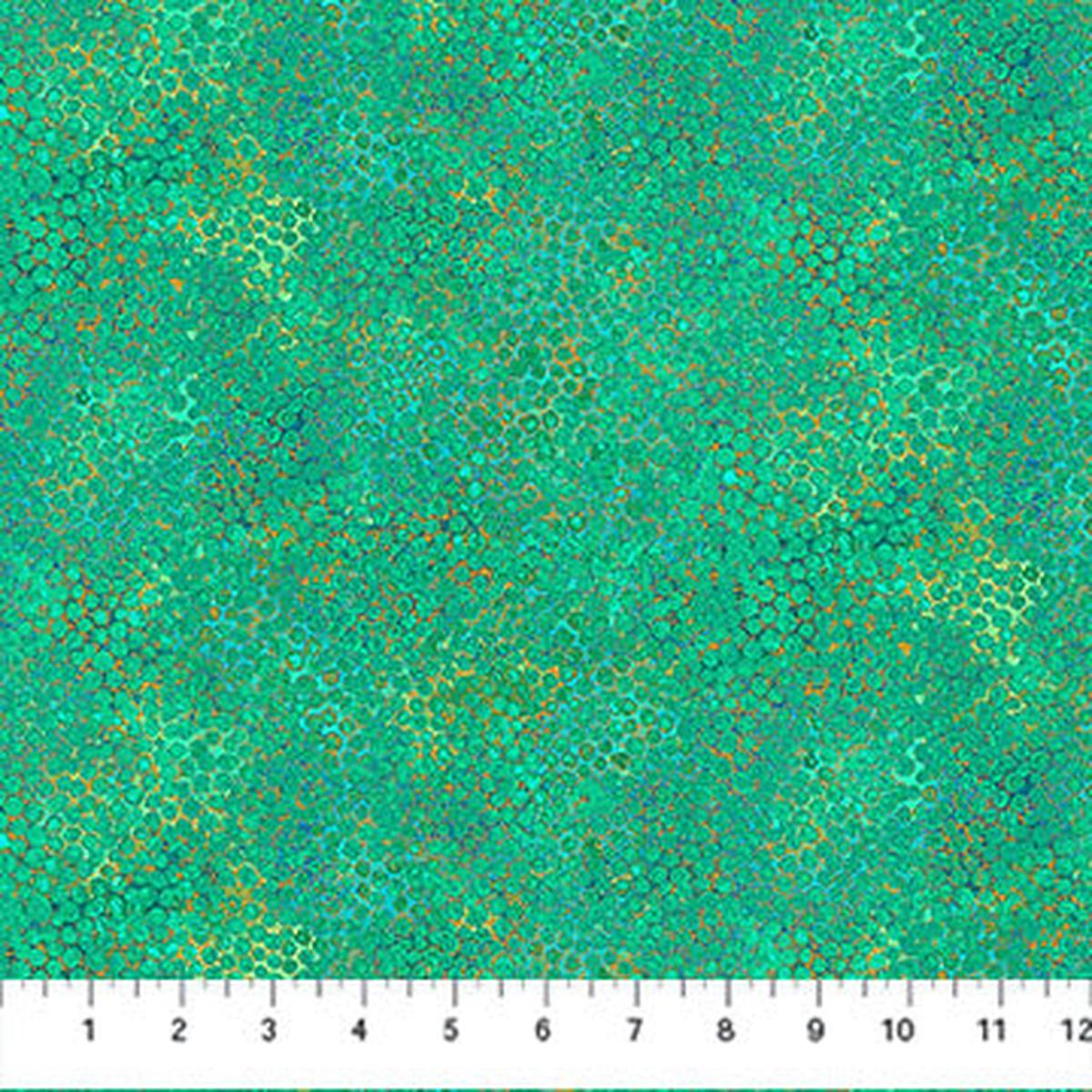 Shimmer - Pebbles Peacock (27897M-78) Metallic - Northcott - Full Bolt (10m)