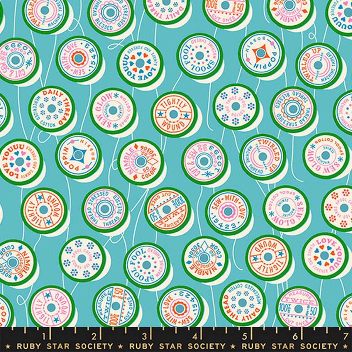Trinketry - Spools in Turquoise - Melody Miller - Ruby Star Society