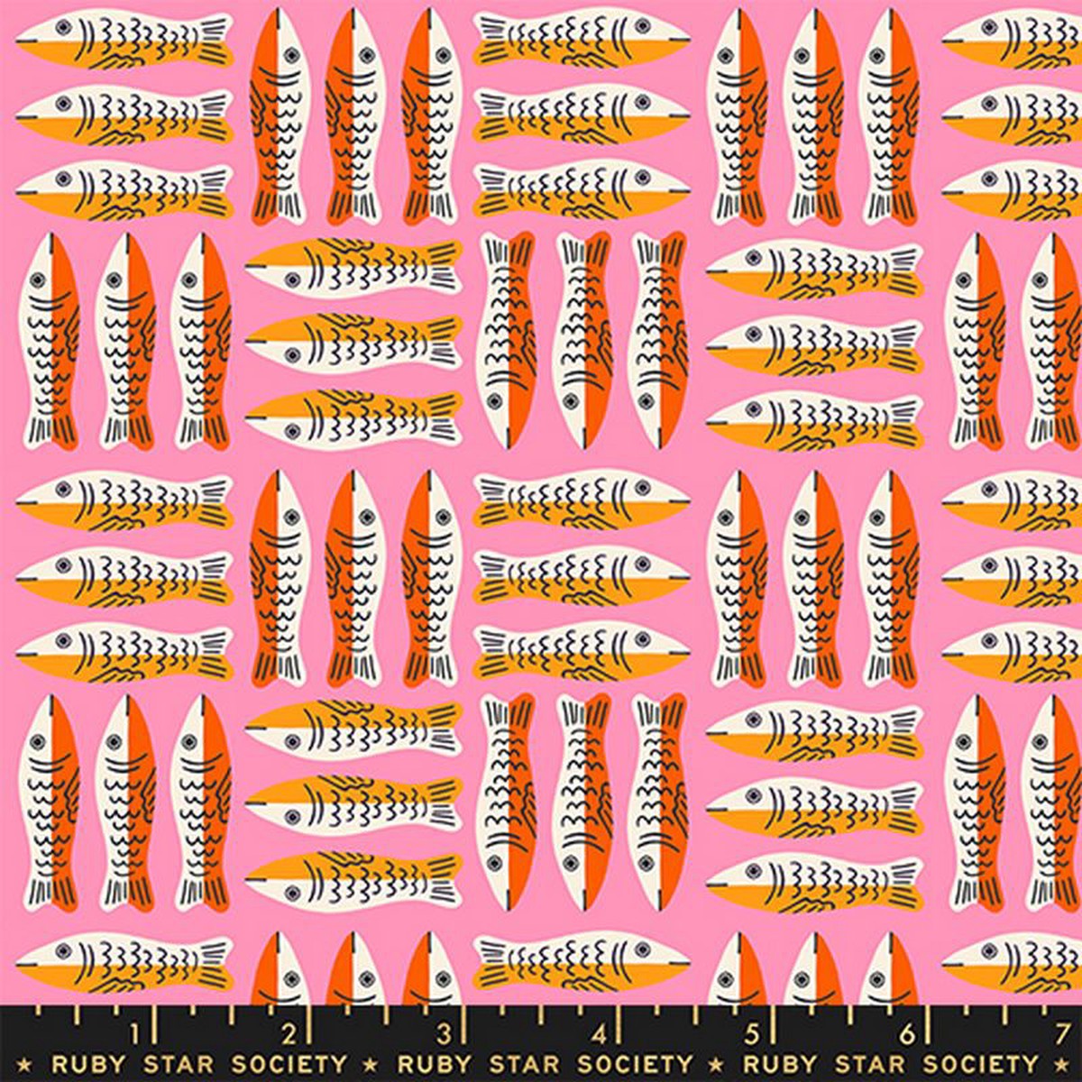 1-800-Calico - Little Sardines in Lucky Pink - Alexia Abegg - Ruby Star Society (Pre-order: Nov 2026)