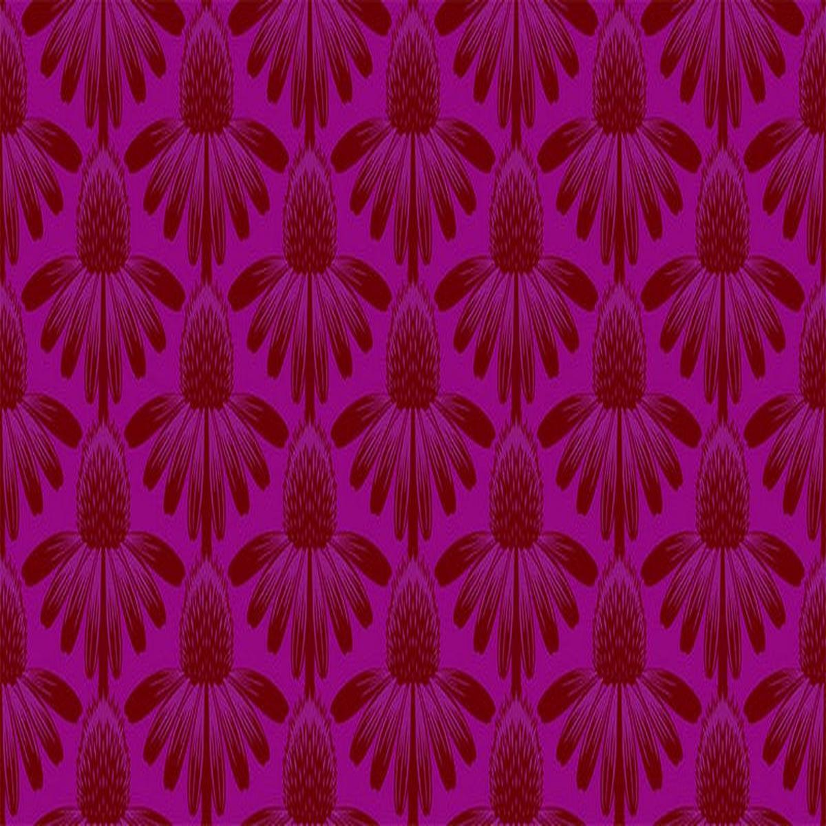 Indelible - Coneflower in Magenta - Anna Maria Textiles (Northcott)