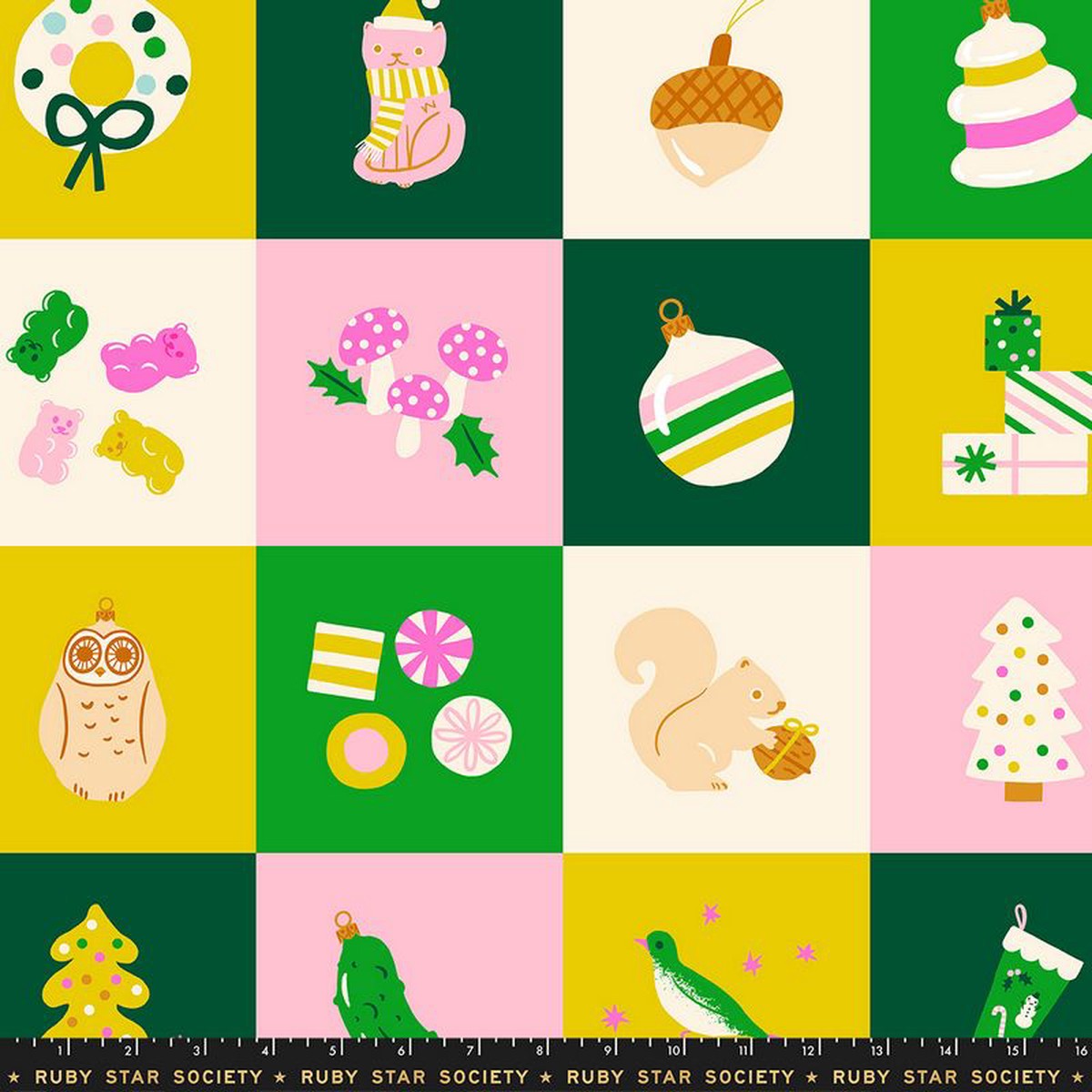 Merry Happy - PANEL in Verdant - Kimberly Kight - Ruby Star Society (Pre-order: Aug 2026)
