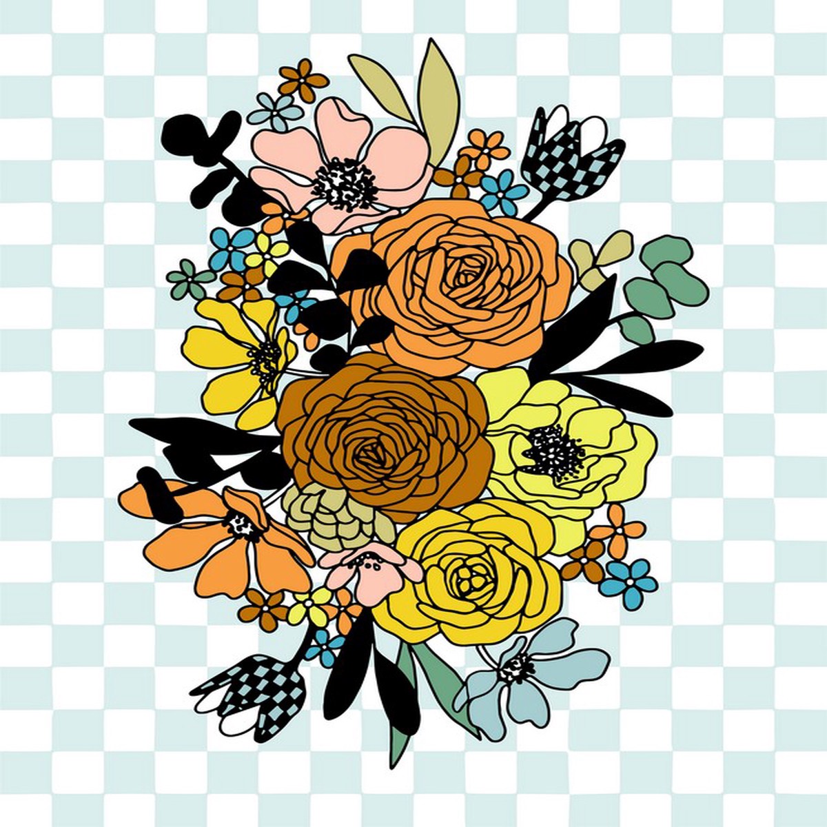True to Hue - PANEL (36") Chromatic Muse in Dusty Sky - Alli K Designs - Moda