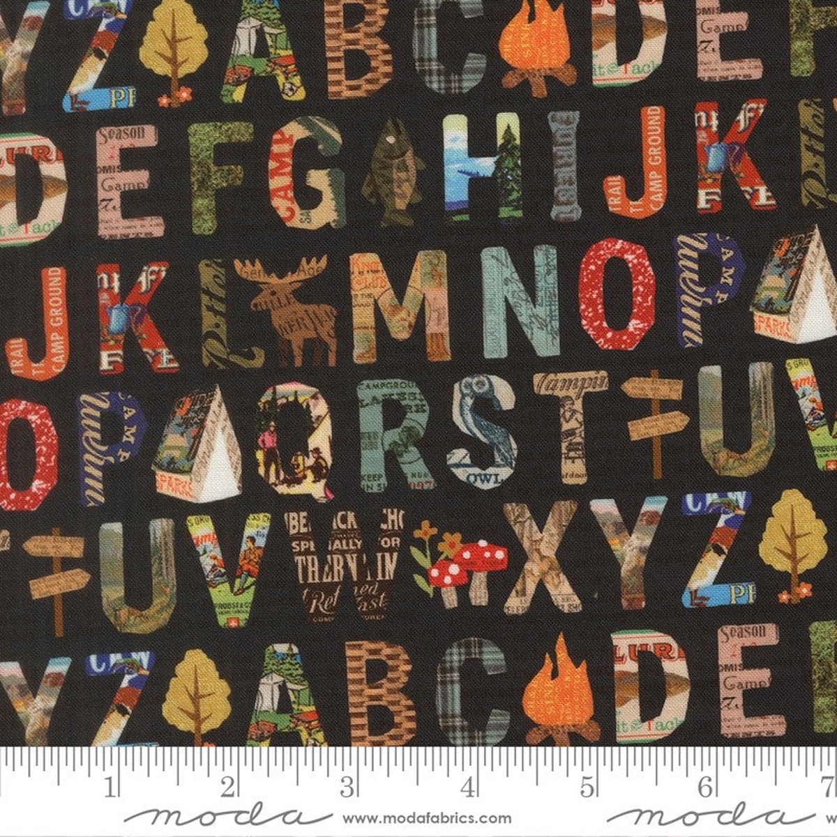 Paper Trails - Alphabet in Navy - Cathe Holden - Moda (Pre-order: Dec 2026)