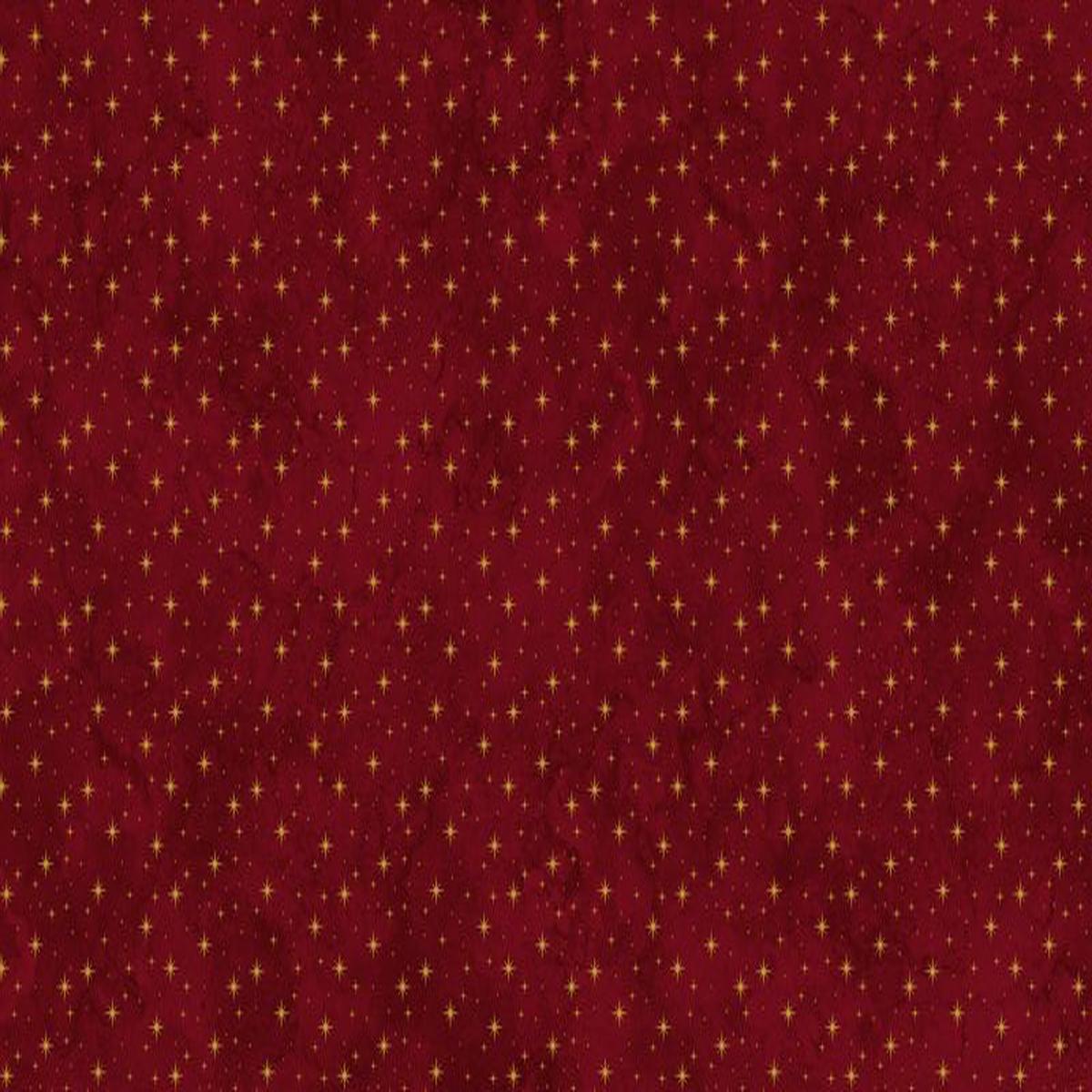 Oh Christmas Tree - Stars in Red METALLIC - Deborah Edwards - Northcott (Pre-order: July 2026)