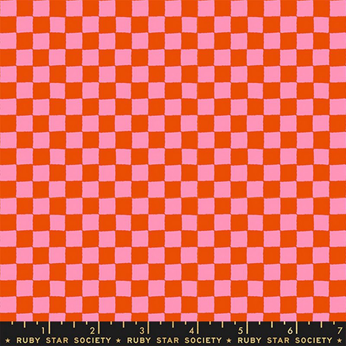 1-800-Calico - Block Print in Warm Red - Alexia Abegg - Ruby Star Society (Pre-order: Nov 2026)